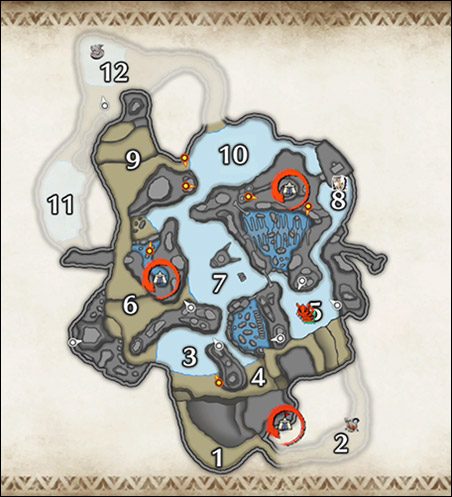 Monster Hunter Rise - Mapa Islas heladas