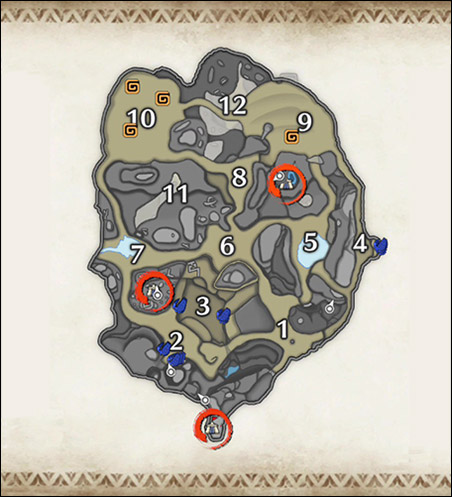 Monster Hunter Rise - Mapa Llanos arenosos